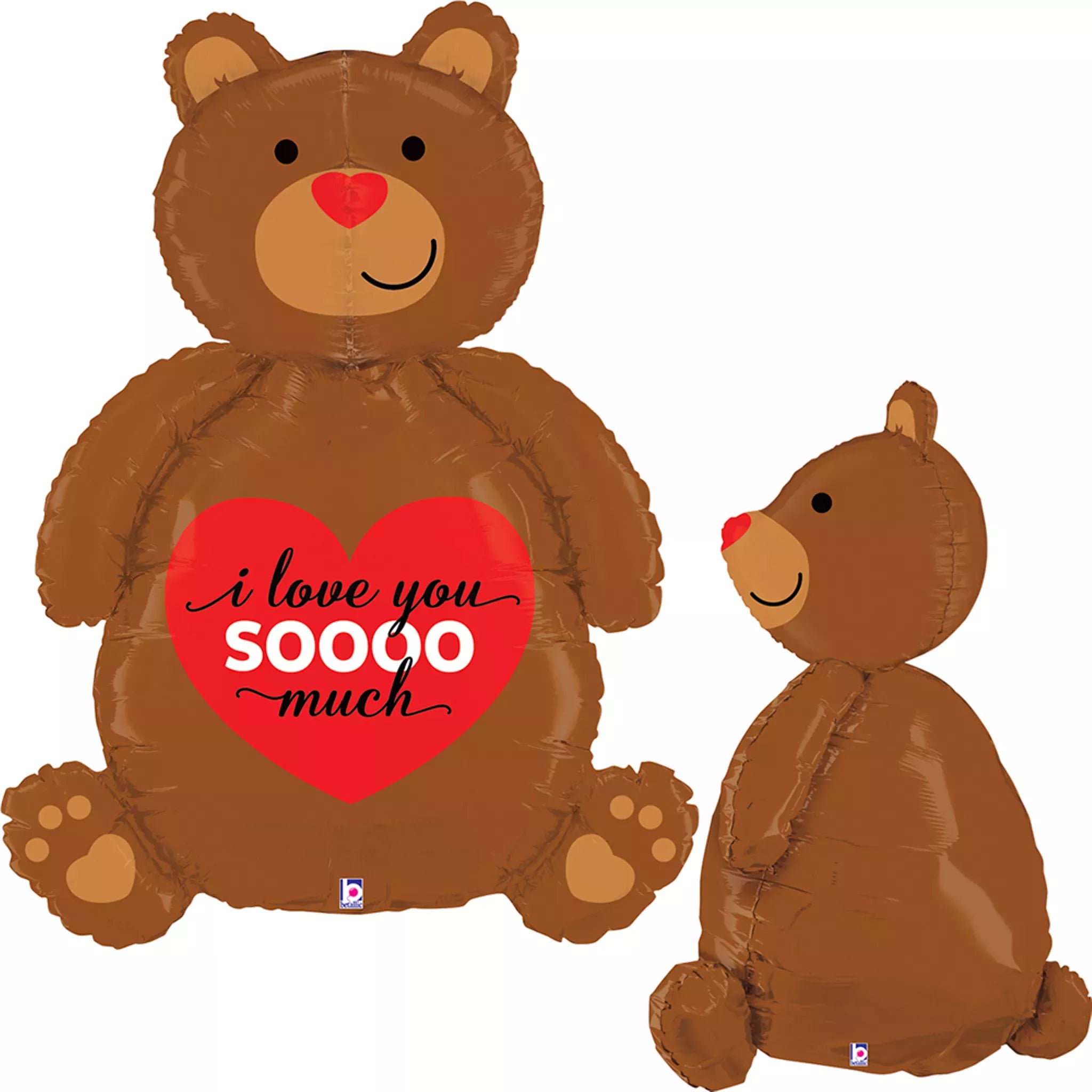 Grabo 43 inch Super Dimensional Love Bear Foil Balloon