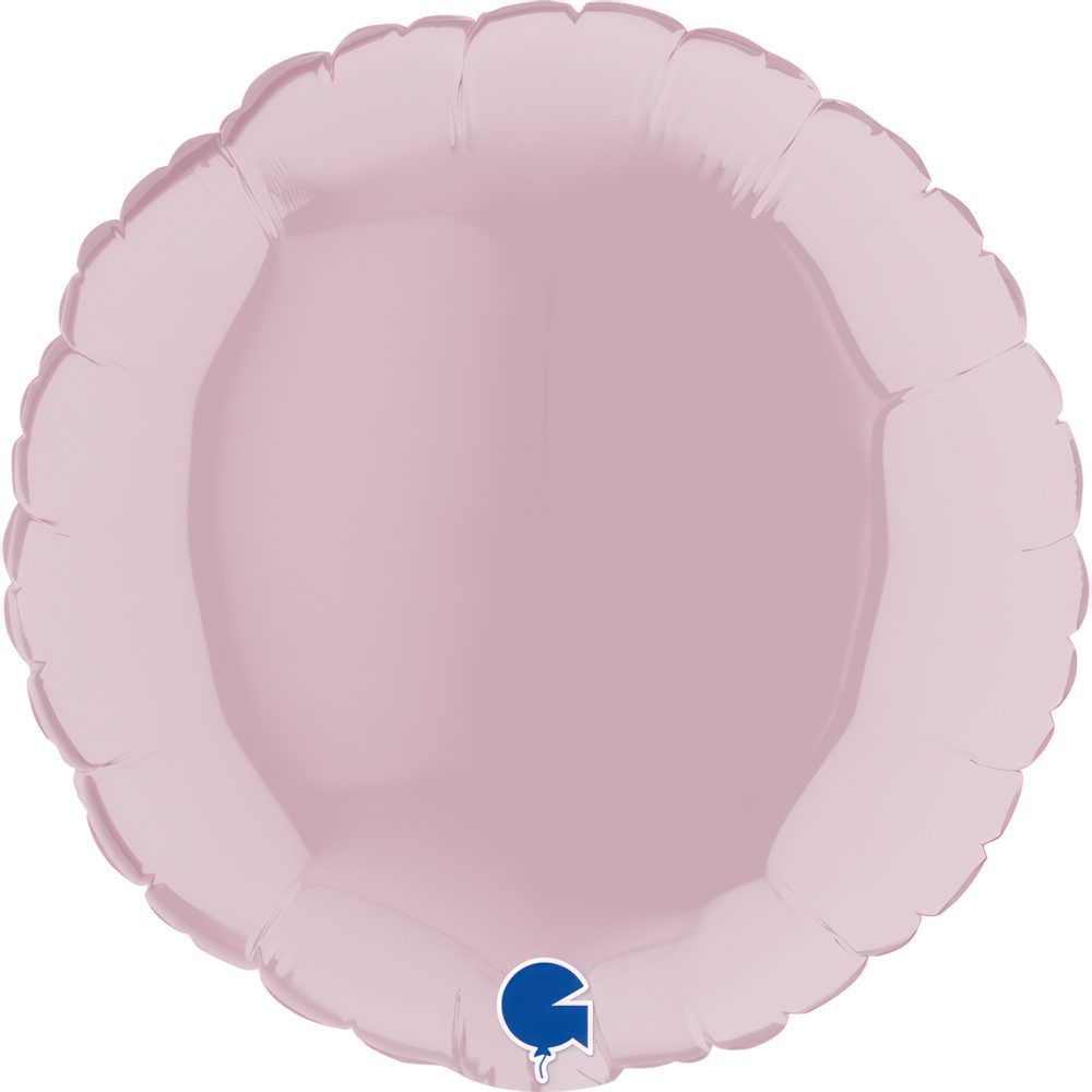 Grabo 4 inch Pastel Pink Round Mini Foil Balloon (Air-Filled)_09122pp-round-09inc-pastel-pink-b