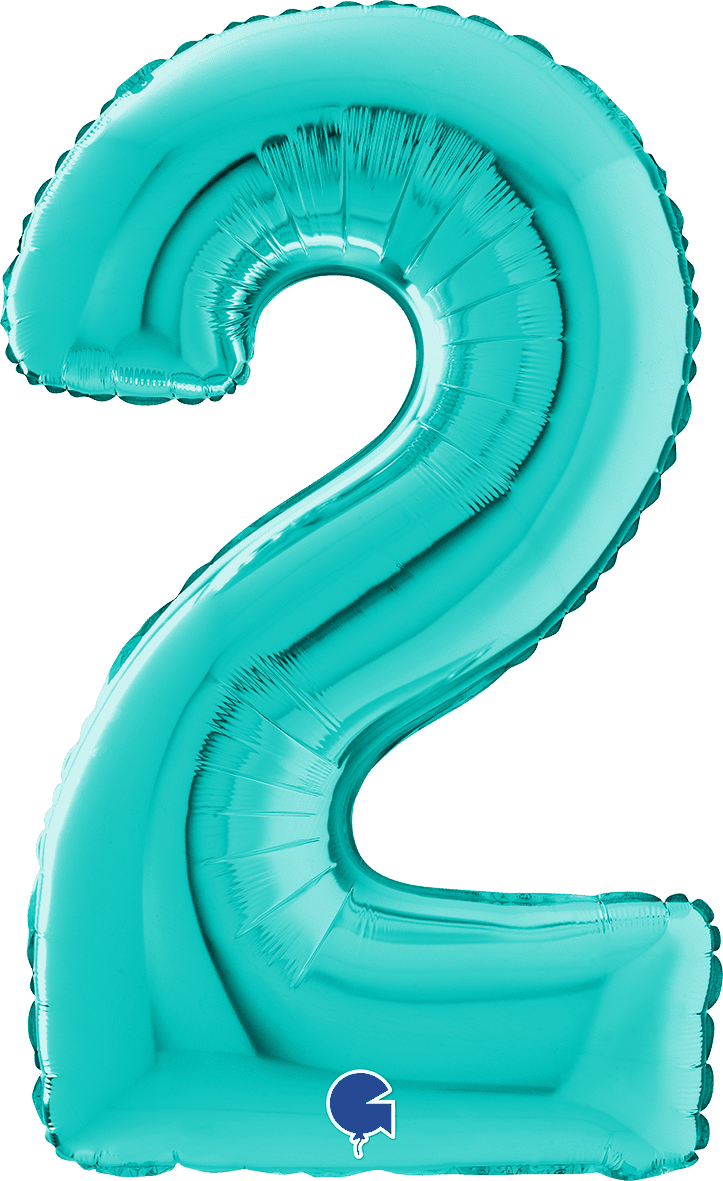 Grabo Number 2 Tiffany Foil Balloon 141702TI 261702TI 172TI