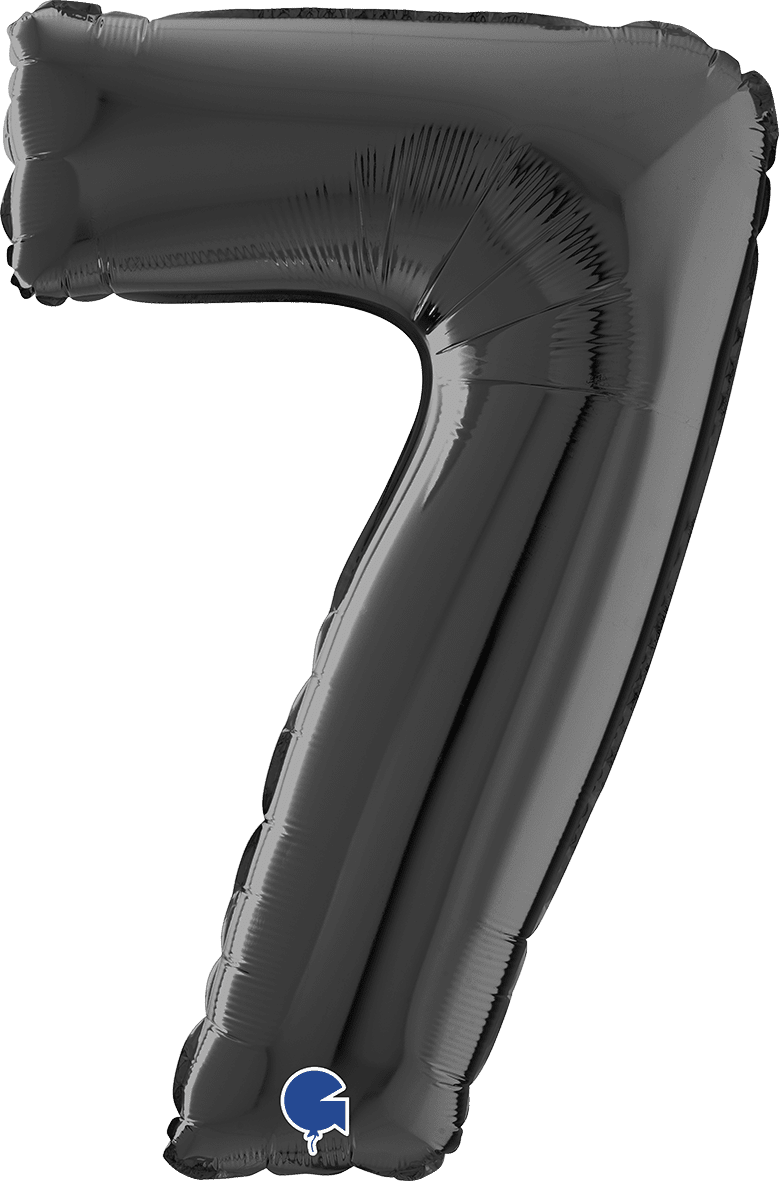 Grabo Number 7 Black Foil Balloon 26047K 047K