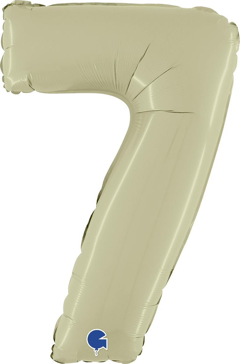Grabo Number 7 Satin Olive Green Foil Balloon 260700SOGR 400700SOGR