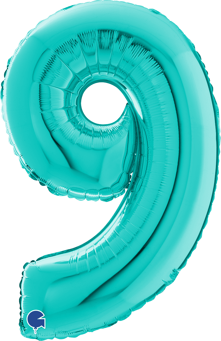Grabo Number 9 Tiffany Foil Balloon 141709TI 261709TI 179TI