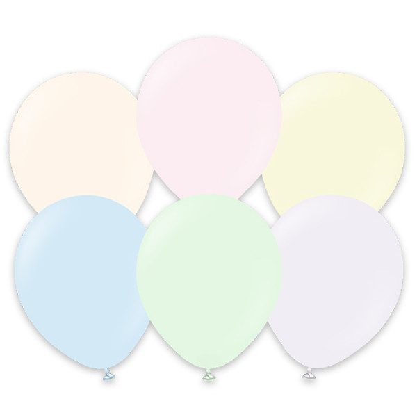 Kalisan 12 inch Macaron Pale Assorted Latex Balloons_11230991-500__84963