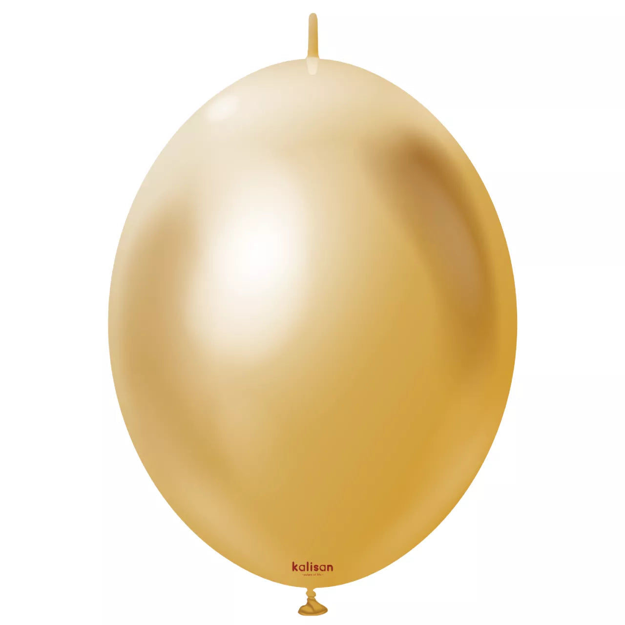 Kalisan 12 inch Mirror Gold K-Link Balloons