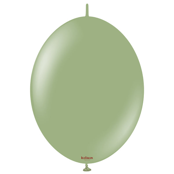 Kalisan 12 inch Retro Eucalyptus K-Link Latex Balloons
