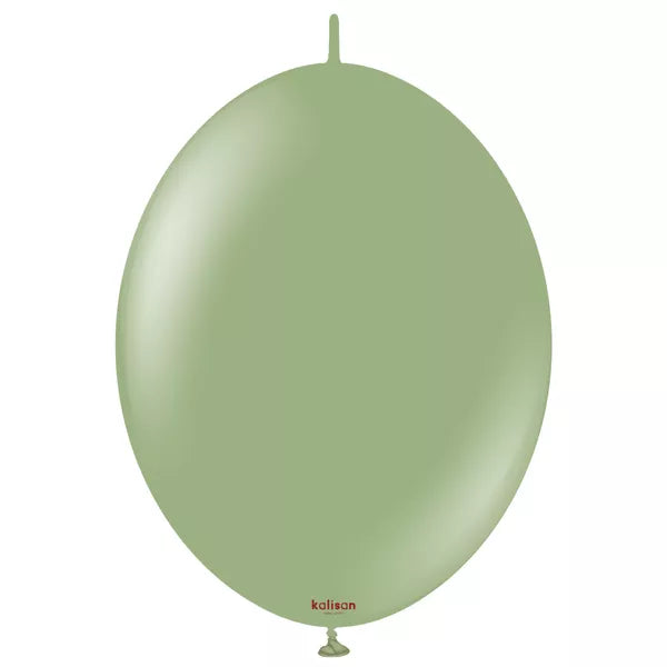 Kalisan 12 inch Retro Eucalyptus K-Link Latex Balloons