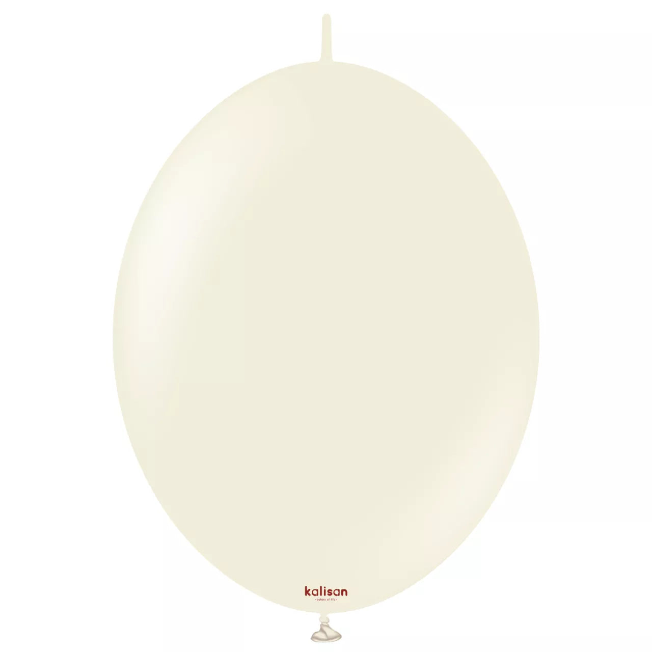 Kalisan 12 inch Retro White Sand K-Link Latex Balloons