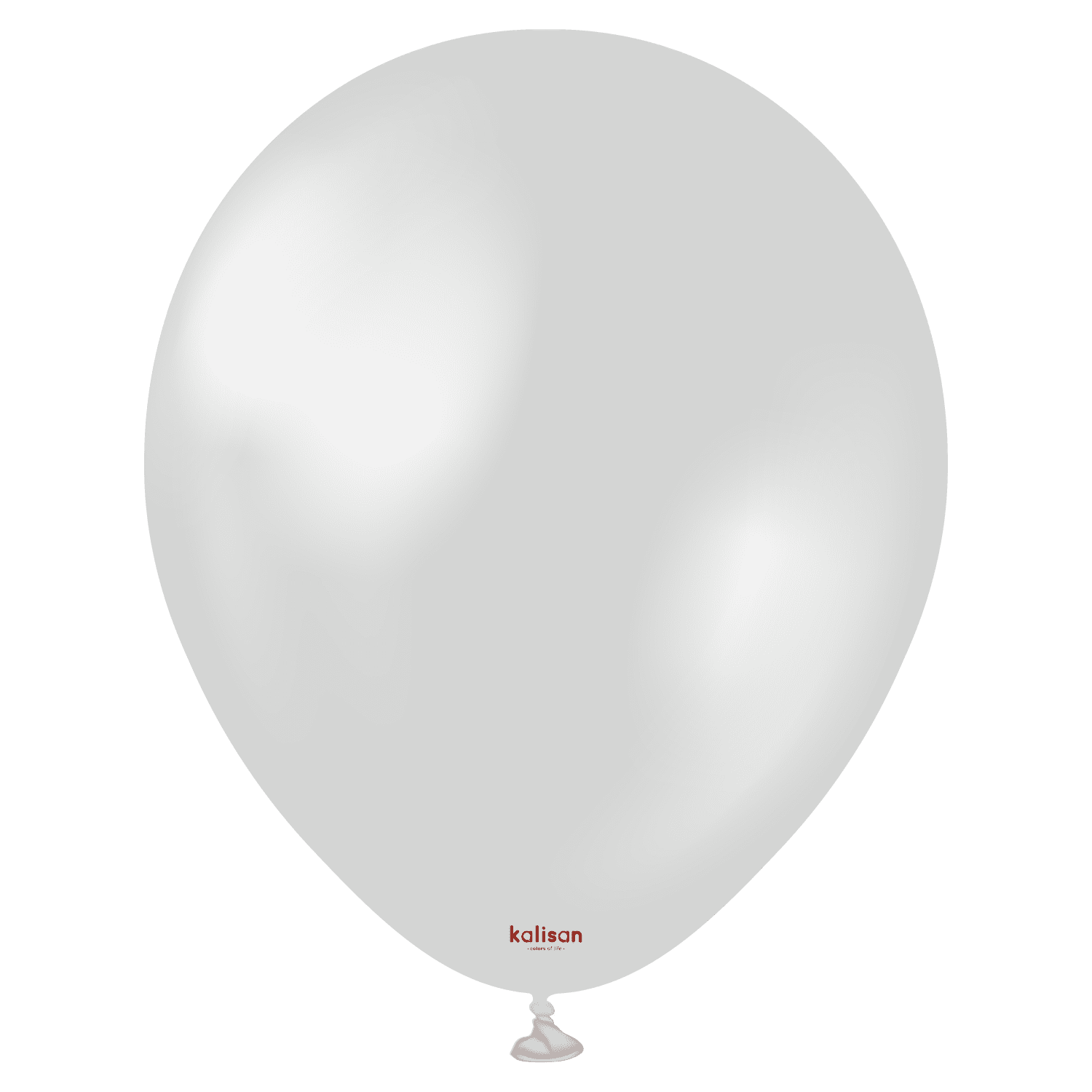 Kalisan 5 inch Metallic Silver Latex Balloons