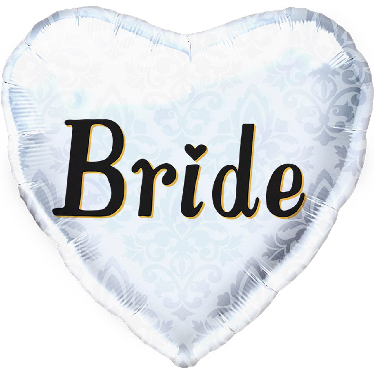 Northstar 18 inch White Groom Heart Foil Balloon_01031_bride_18in_700__75605