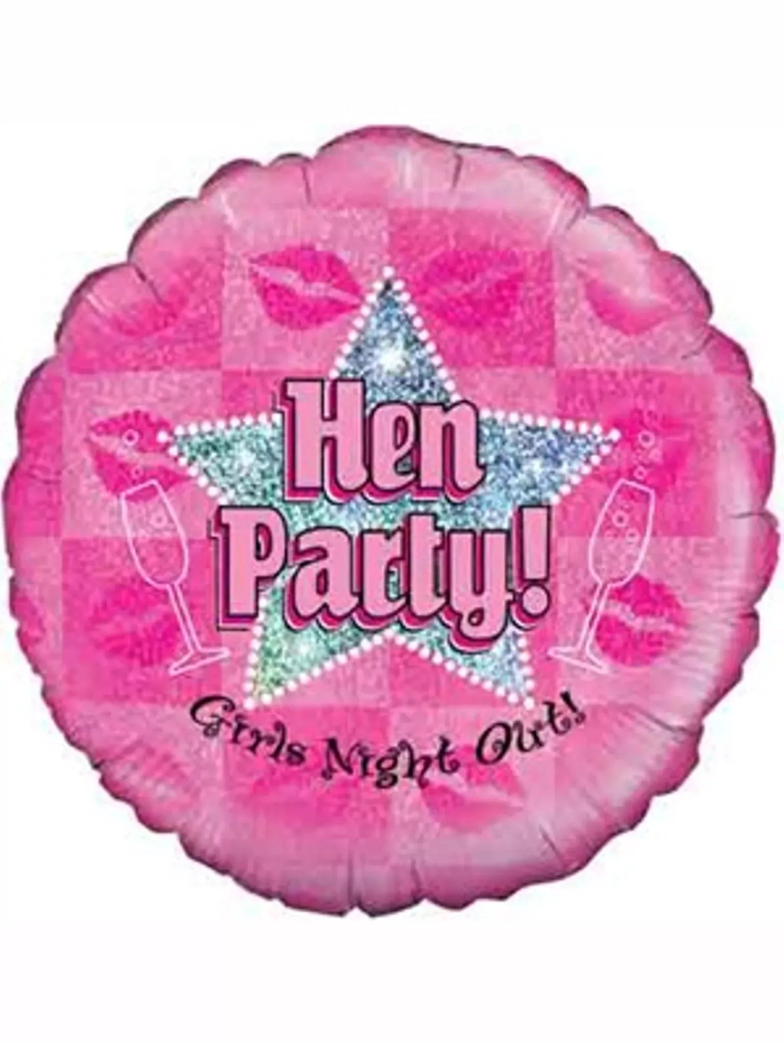 Oaktree 18 inch Hen Party Pink Round Foil Balloon