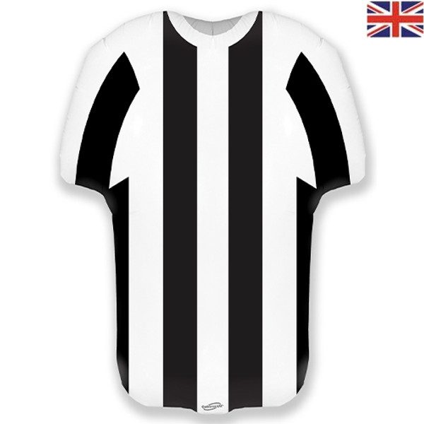 Oaktree 24 inch Black White Sports Shirt Foil Balloon_613331-500__90569