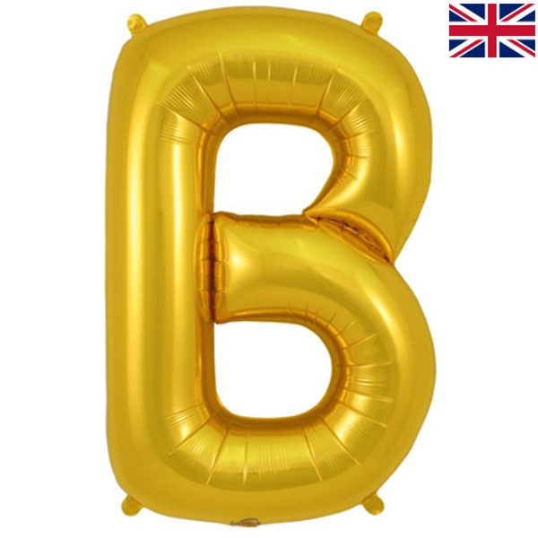 Oaktree 34 inch Letter B Gold Foil Balloon_605152-500__25200