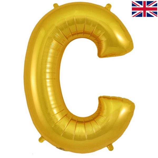 Oaktree 34 inch Letter C Gold Foil Balloon_605169-500__92397