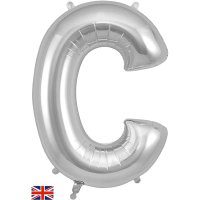 Oaktree 34 inch Letter C Silver Foil Balloon_604827-silver-c-letterjpg.image.200x200