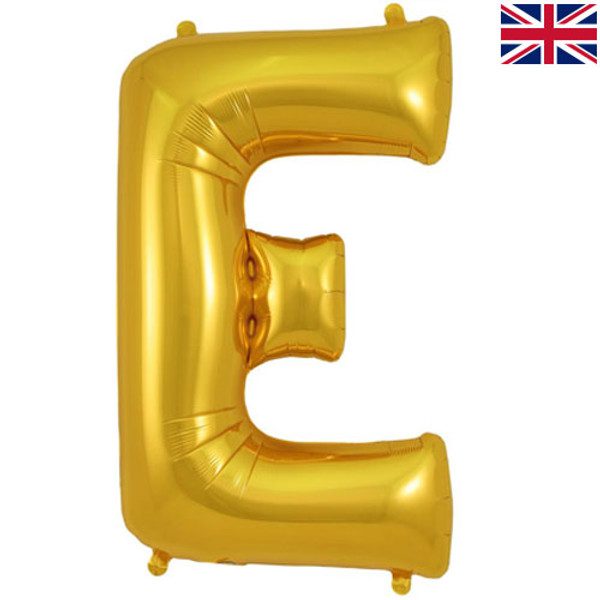 Oaktree 34 inch Letter E Gold Foil Balloon_605183-500__02693