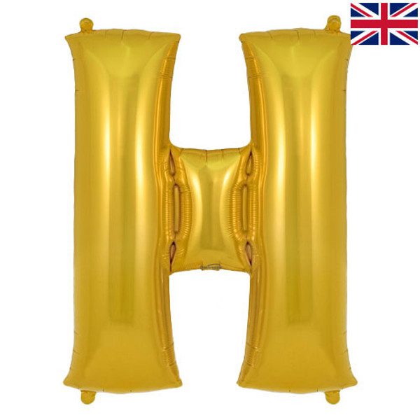 Oaktree 34 inch Letter H Gold Foil Balloon_605213-500__38492