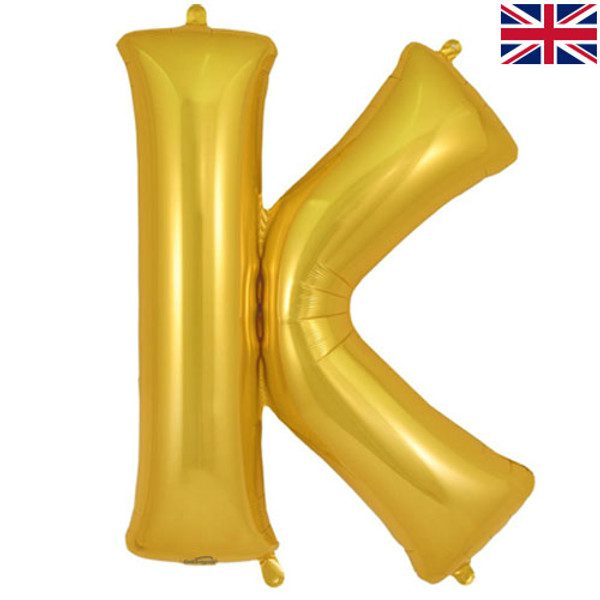 Oaktree 34 inch Letter K Gold Foil Balloon_605244-500__35400