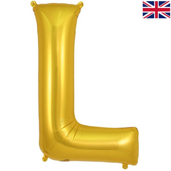 Oaktree 34 inch Letter L Gold Foil Balloon_605251-500__66068