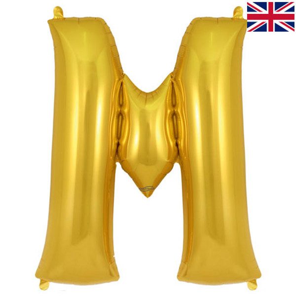 Oaktree 34 inch Letter M Gold Foil Balloon_605268-500__07990
