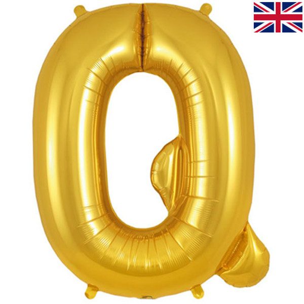 Oaktree 34 inch Letter Q Gold Foil Balloon_605305-500__87562