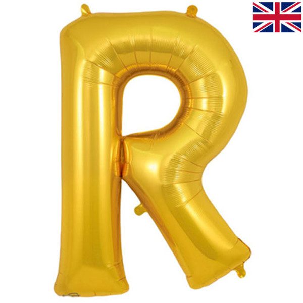 Oaktree 34 inch Letter R Gold Foil Balloon_605312-500__60992