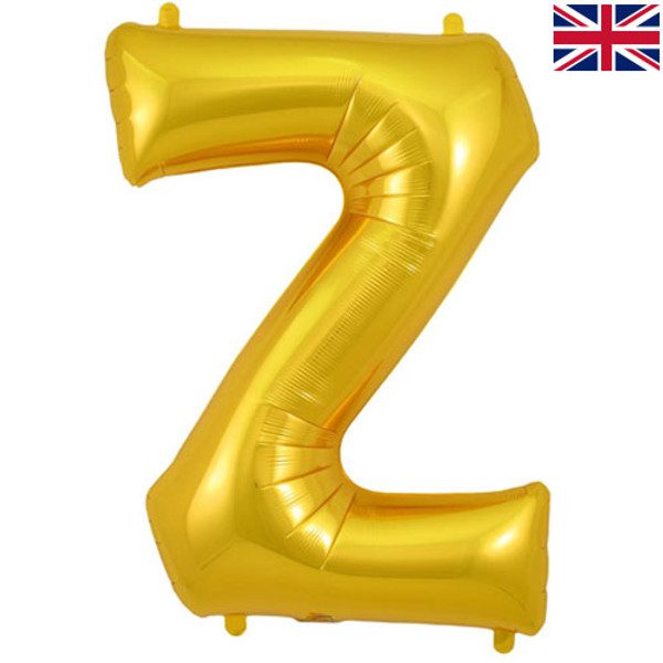 Oaktree 34 inch Letter Z Gold Foil Balloon_605398-500__73670