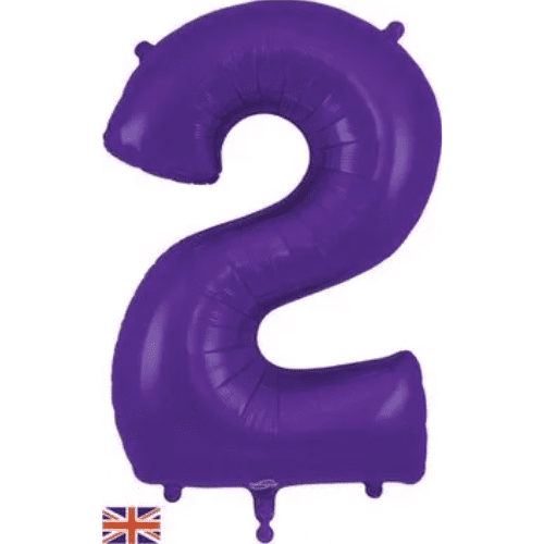 Oaktree 34 inch Purple Foil Number Balloons 2_607125