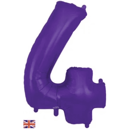Oaktree 34 inch Purple Foil Number Balloons 4_607149