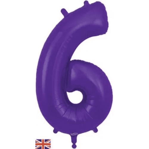 Oaktree 34 inch Purple Foil Number Balloons 6_607163