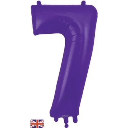 Oaktree 34 inch Purple Foil Number Balloons 7_607170