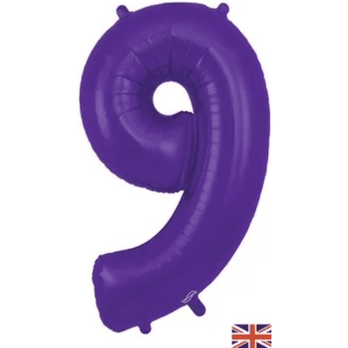 Oaktree 34 inch Purple Foil Number Balloons 9_607194