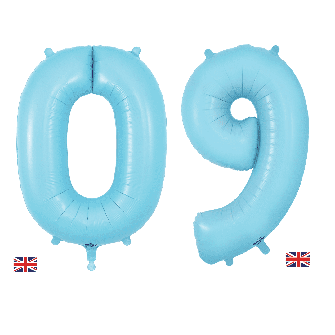 Oaktree-34inch-Number 0-9-Matte-Blue