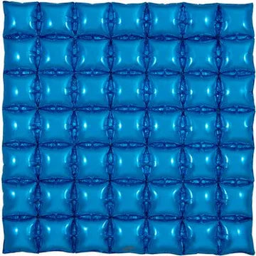 Oaktree 36inch Blue 7x7 Waffle Foil Balloon_609327-Oaktree-36inch-Waffle-Blue-7x7