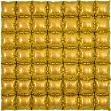 Oaktree 36inch Gold 7x7 Waffle Foil Balloon_609358-Oaktree-36inch-Waffle-Gold-7x7
