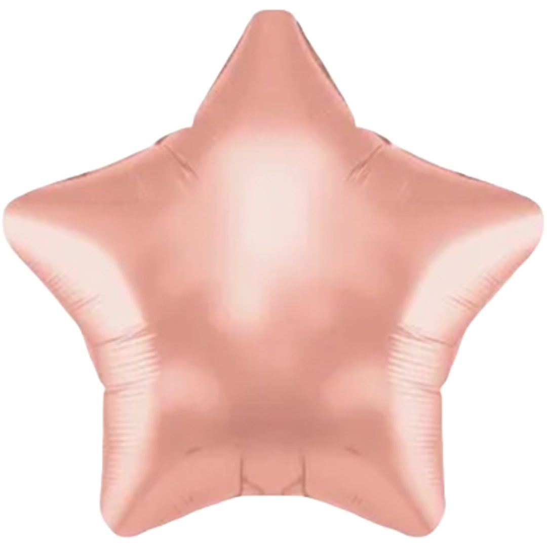 Oaktree 9 inch Rose Gold Star Mini Foil Balloon (Air-Filled)