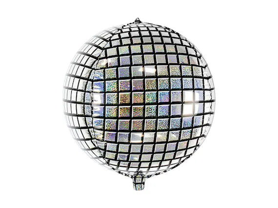 Party Deco 16 inch Disco Ball Holographic Foil Balloon_FB36