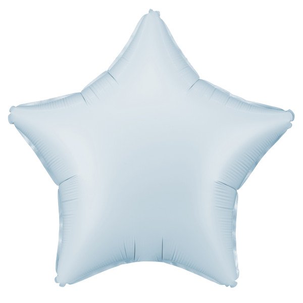 Party Deco 16 inch Matte Misty Blue Star Foil Balloon