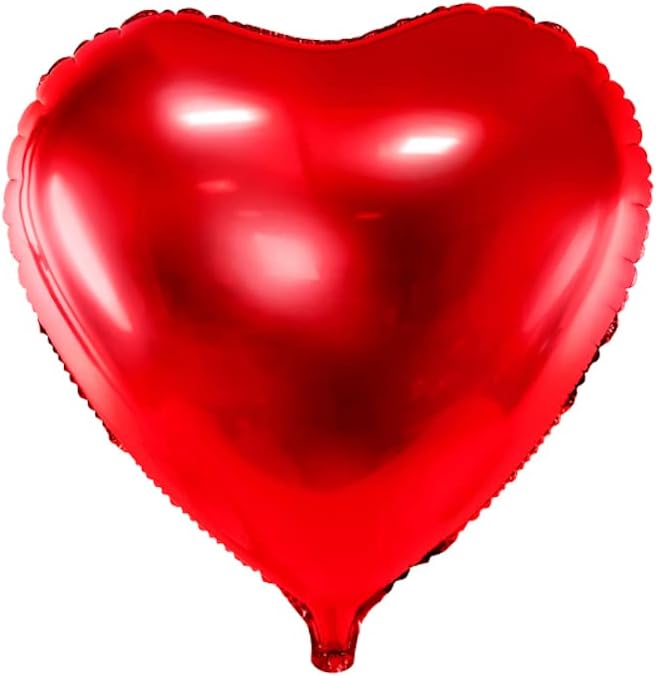 Party Deco 14 inch Red Heart Foil Balloon_FB9m_007