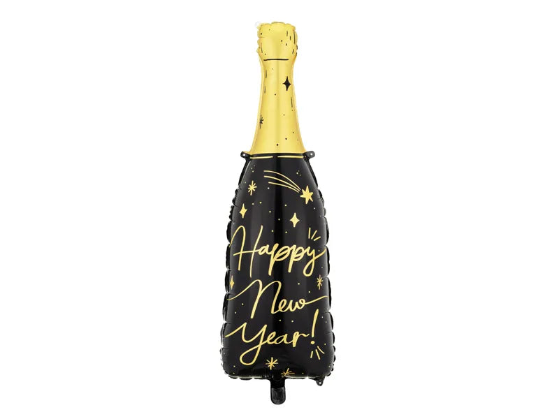 Party Deco 27 inch Happy New Year Bottle Foil Balloon_FB164