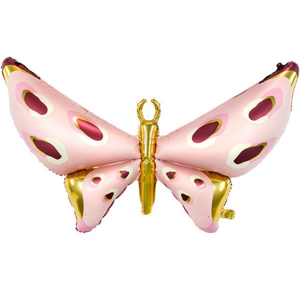 Party Deco 43 inch Pink Gold Butterfly Foil Balloon_FB122-1-500__33617