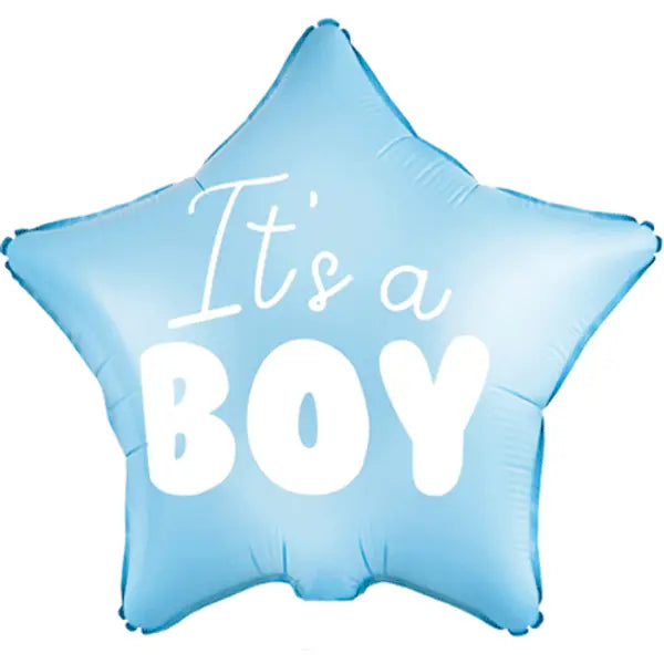 PartyDeco 19 inch Its A Boy Blue Star Foil Balloon_FB22P-001J-image1-500__79085