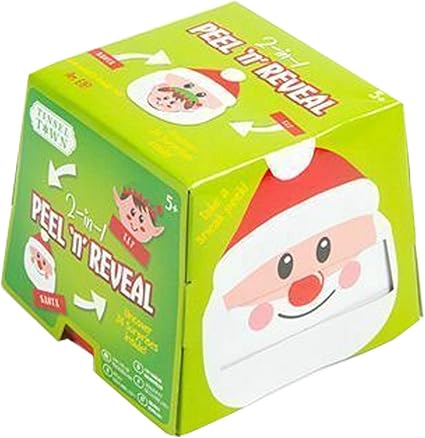 2 in 1 Peel 'n' Reveal Christmas Game/Advent - Elf/Santa