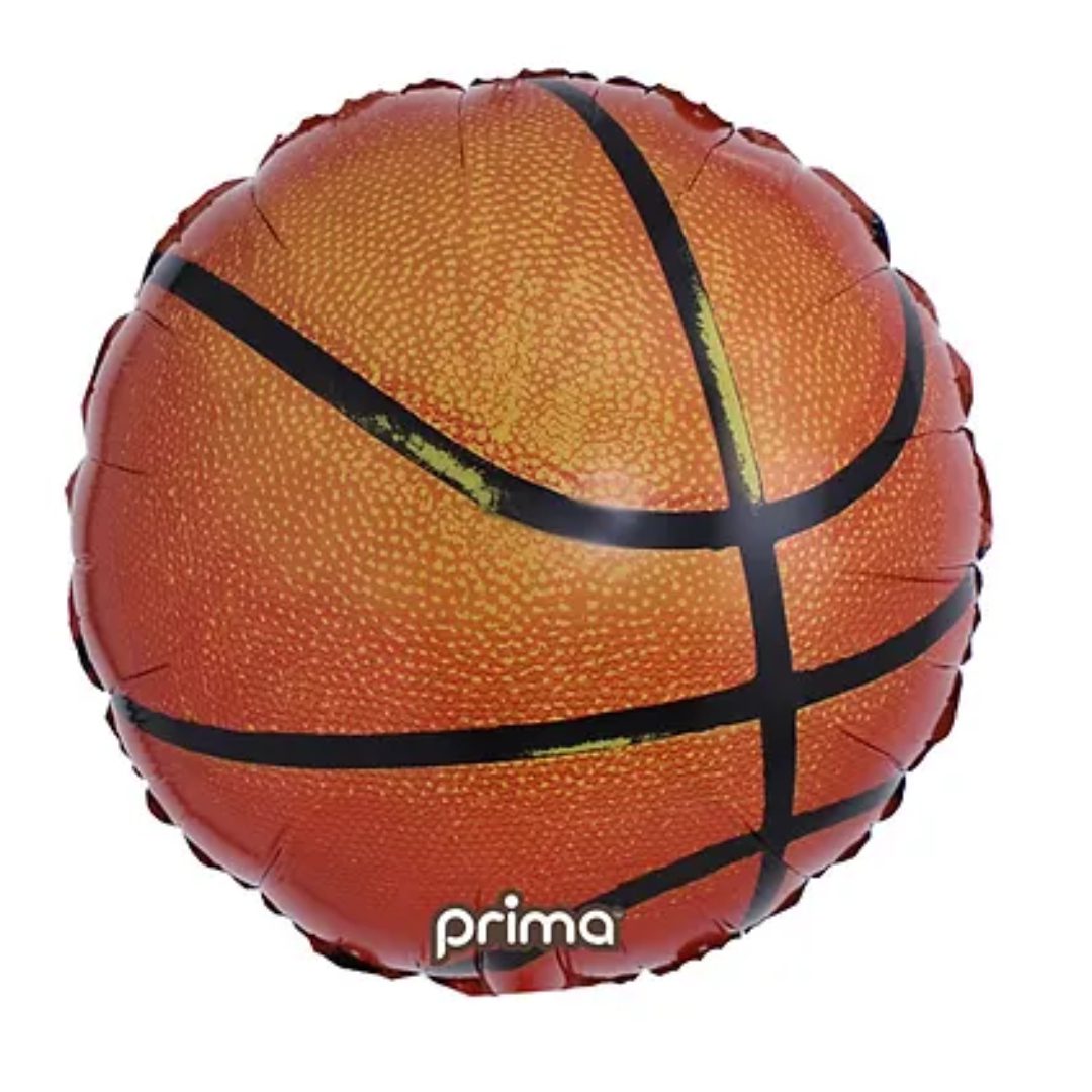 Prima 18 inch Basketball Foil Balloon