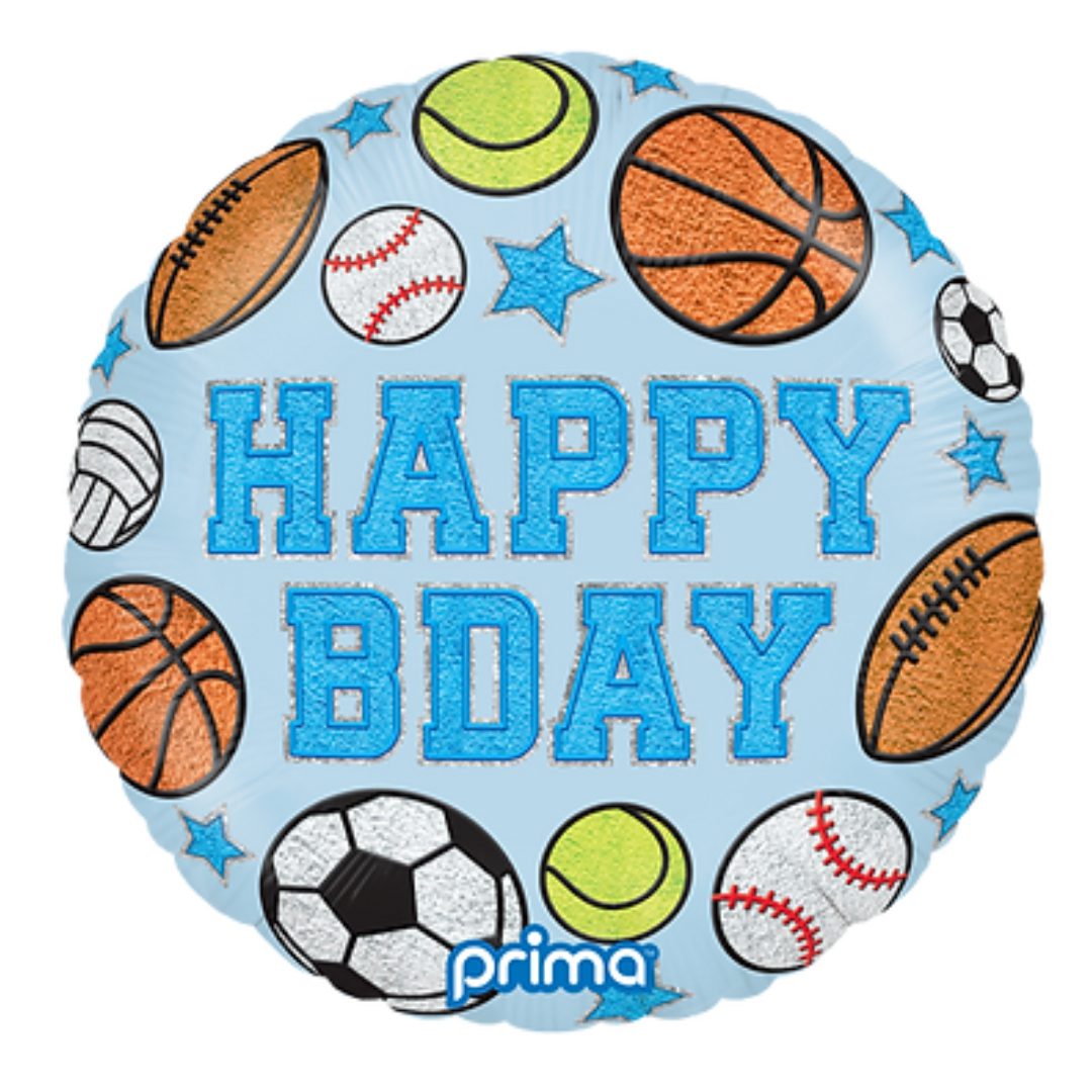 Prima 18 inch Birthday Boy Patches Foil Balloon