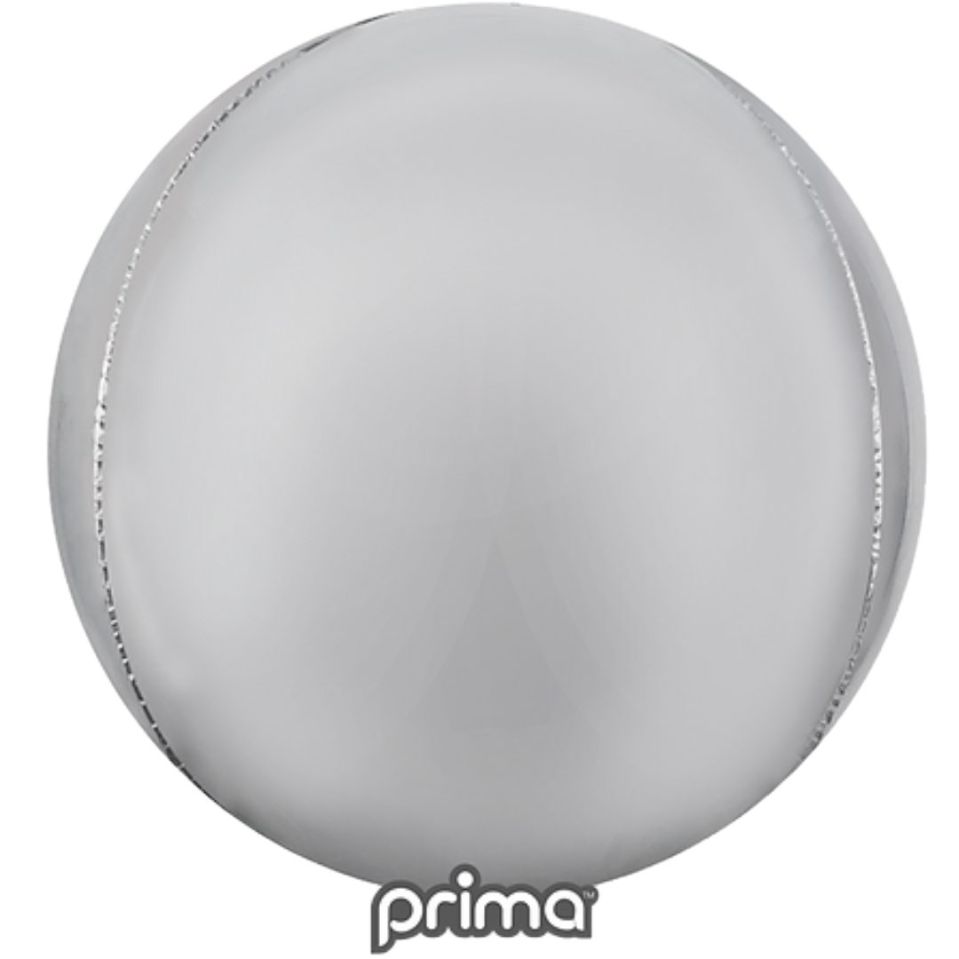 Prima 40 inch Giant Silver Sphere Foil Balloon