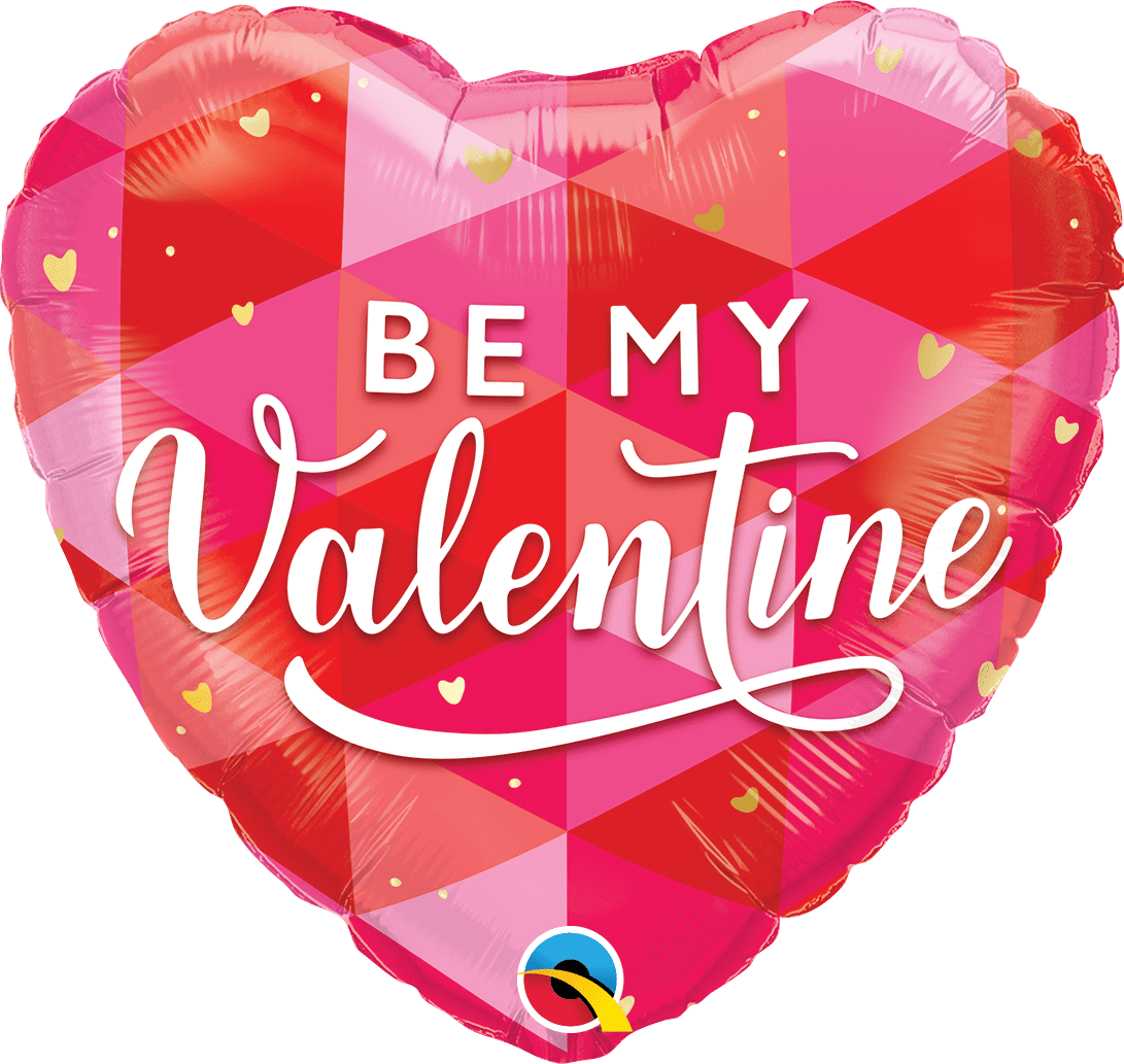Qualatex 18 inch Be My Valentine Red Heart Foil Balloon 24784