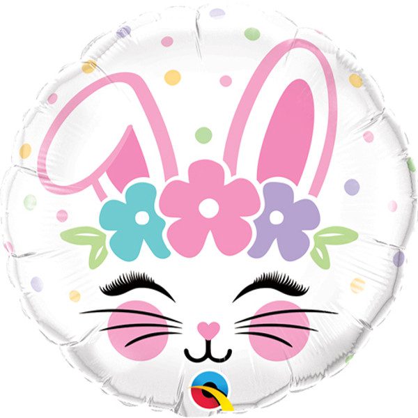 Qualatex 18 inch Bunny Face Foil Balloon_98337-500__32968