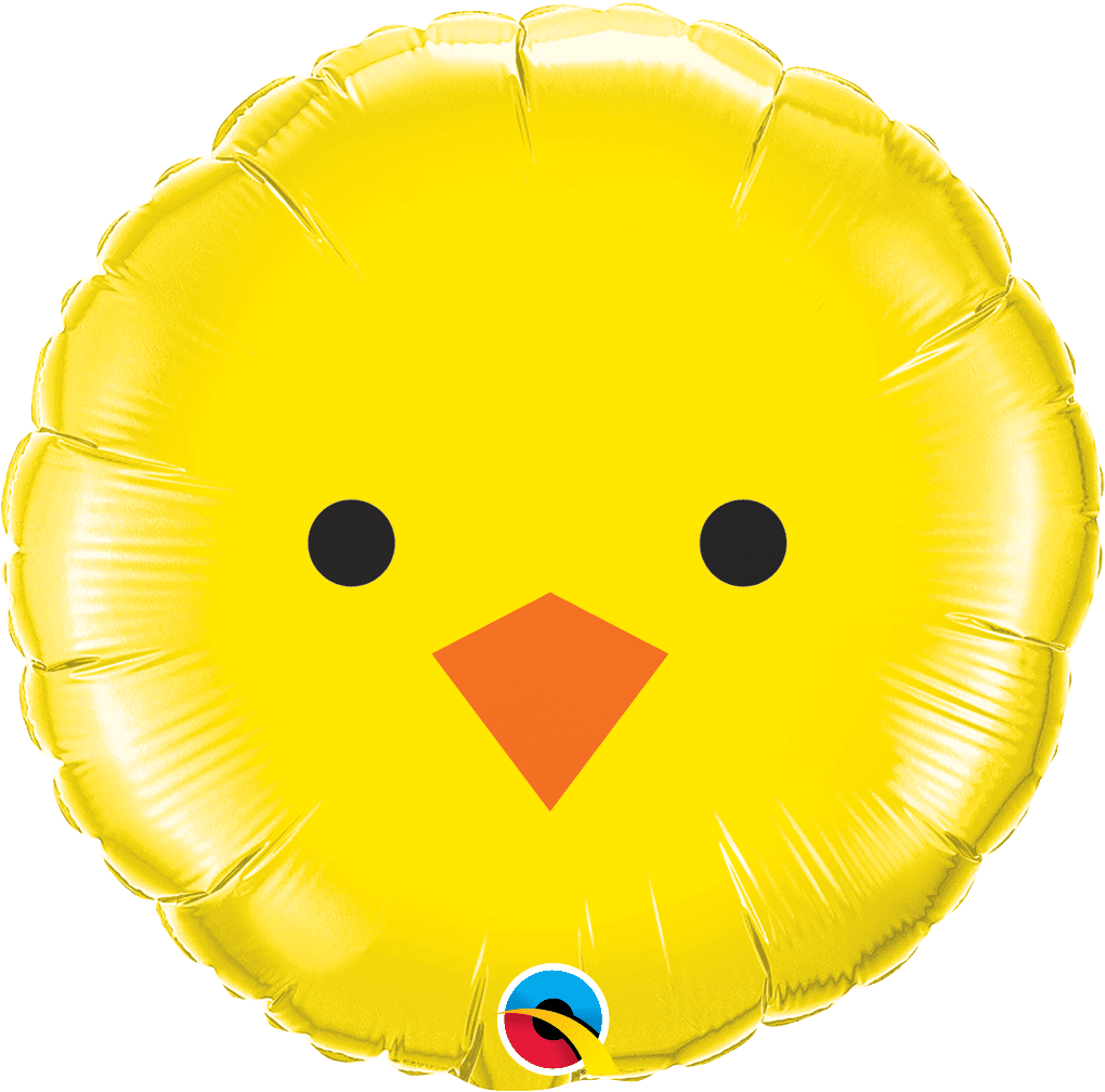 Qualatex 18 inch Easter Baby Chick Round Foil Balloon_23980