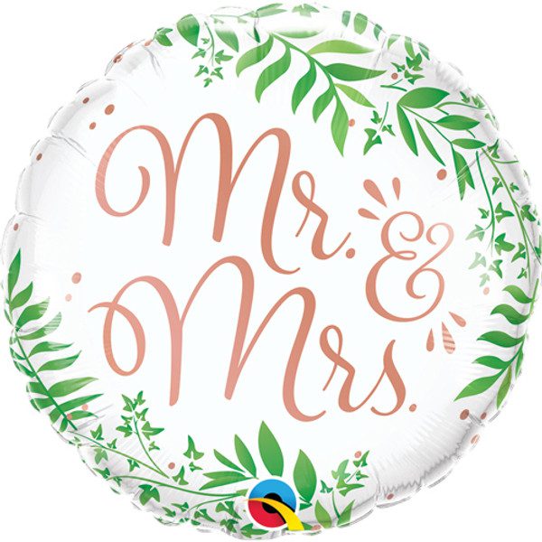 Qualatex 18 inch Mr & Mrs Elegant Greenery Foil Balloon_10402-500__44349.jpg