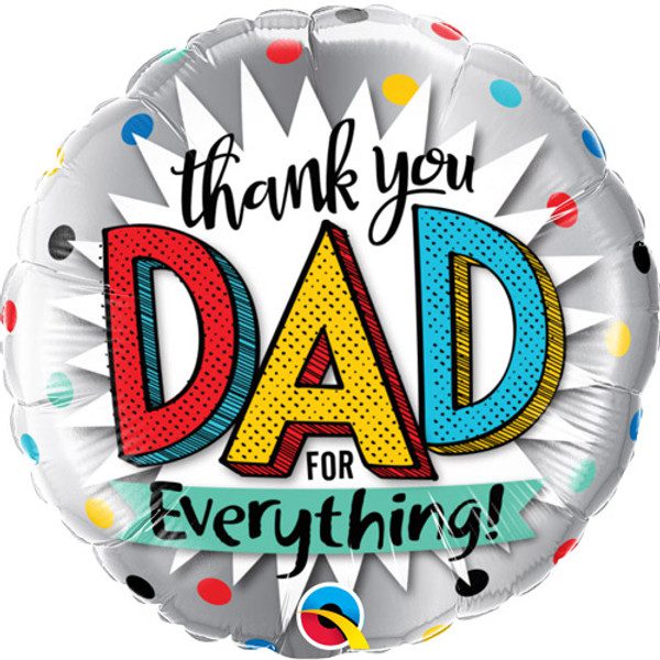 Qualatex 18 inch Thank You Dad For Everything Foil Balloon